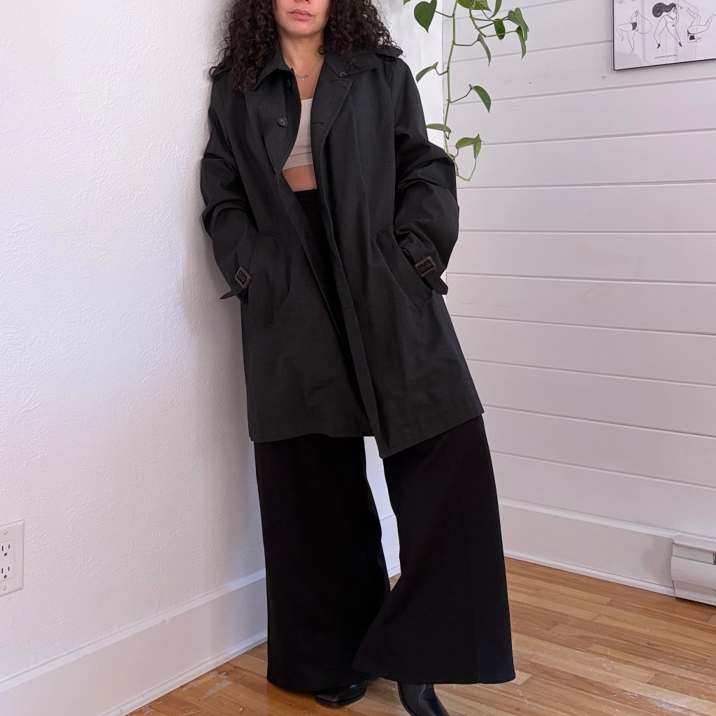 Banana Republic Wool Blend Mid Trench Coat